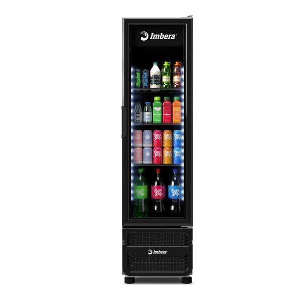 Expositor Imbera Inverter 244L Porta de Vidro Full Black Bivolt VR08 1028180