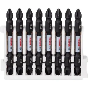 Jogo de Bits Impact Control Ponta Dupla PH2-PH2 65mm 8 Peças 2608522337 Bosch Jogo de Bits Impact Control Ponta Dupla PH2-PH2 65mm 8 Peças Bosch