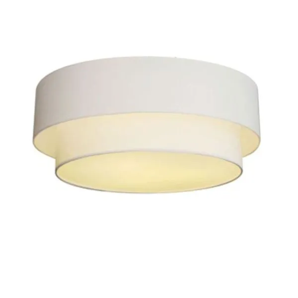 Plafon de Teto Md-3024 Duplo Cilíndrico de Sobrepor com Cúpula em Tecido Resistente à Maresia Branco Vivare Brasil Plafon de Teto Md-3024 Duplo Cilíndrico com Cúpula em Tecido Resistente à Maresia Branco Vivare