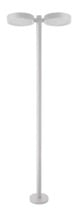 Poste de Jardim Led 2,00m Duplo 6500k Branco Startec