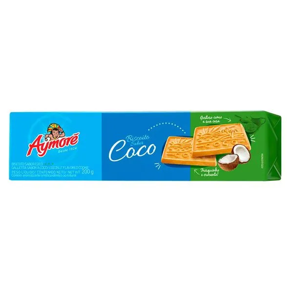 Biscoito Aymoré Sabor Côco 200g