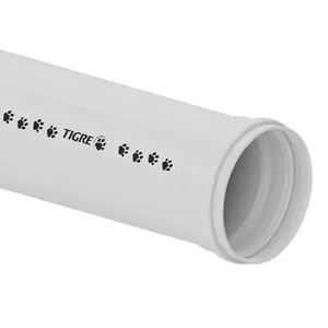 Tubo para Esgoto Série Reforçada PVC 1 Metro Tigre Sky Master Tubo Esgoto Série Reforçada PVC 1m DN50 Tigre