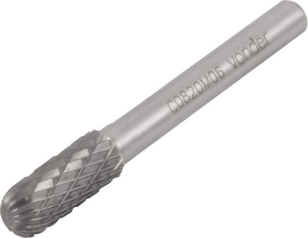 Lima Rotativa Abaulada 8x20mm com Haste 6mm - VONDER