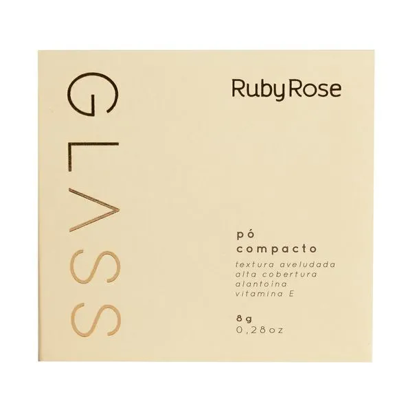 Pó Compacto Ruby Rose Glass Cor GPD10 8g