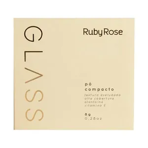 Pó Compacto Ruby Rose Glass Cor GPD10 8g