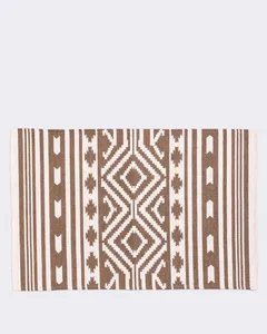 Trilho De Cozinha Indiano 40cmx60cm Estampa Geométrica Bege UN