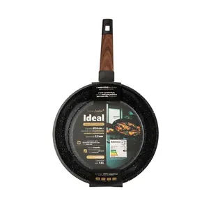 Frigideira Revestimento Cerâmica Cabo Madeira Ideal 1,6l 2,3mm Alumínio 26cm LM3963IDE - honeyhome