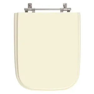 Tampa De Vaso Poliester Tivoli Bege Claro Para Bacia Ideal Standard