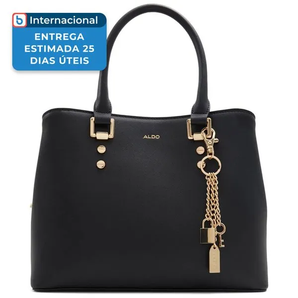 Bolsa Feminina Tote Aldo Legoirii Preto e Dourado A-MBI