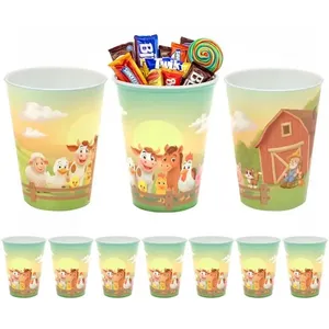 Kit 10 Copos Festa Infantil Fazendinha 280ml Lembrancinha p/ Sacolinha Surpresa