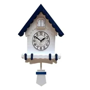 Relogio Cuco Parede 3d Pendulo Musical Estilo Madeira Alemao Vintage Decorativo Escritorio Sala Passaro Elegancia E Sofi