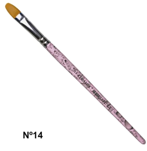 Pincel Filbert 14 Rosa