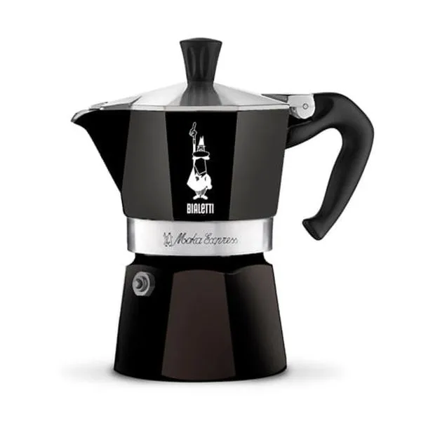 Cafeteira Bialetti Moka Express Preta 6 Xícaras - 300 Ml 10010116