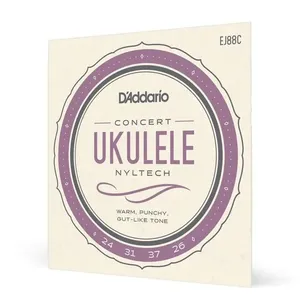 Encordoamento para Ukulele Concerto EJ88C Nyltech 4 Cordas Nylon D'Addario Encordoamento Ukulele Concerto EJ88C Nyltech Nylon D'Addario