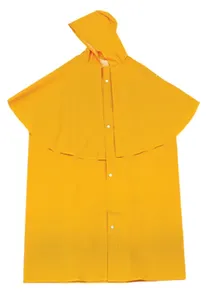 Capa de Chuva em PVC Forrada tipo Morcego Amarela - BRASCAMP G