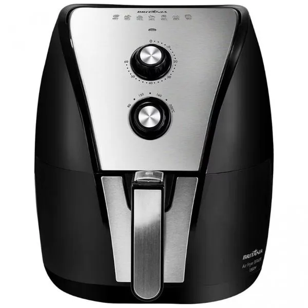 Fritadeira Elétrica Sem Óleo Air Fryer BFR40PI 5L Britânia Preto com Inox / 220V