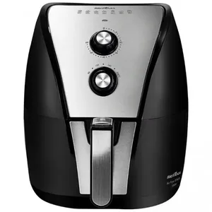 Fritadeira Elétrica Sem Óleo Air Fryer BFR40PI 5L Britânia Preto com Inox / 220V