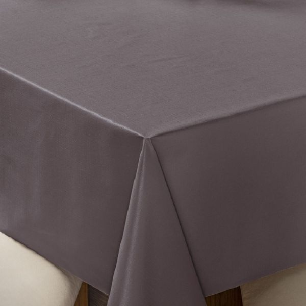 Toalha de Mesa 8 Lugares Térmica Impermeável 1,40 m x 2,50 m 100% Policloreto de Vinila - Marrom
