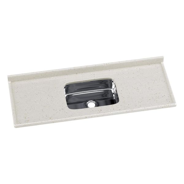 Pia de Cozinha Mármore Sintético 140x55cm com Cuba Aço Inox Multimóveis CR20473