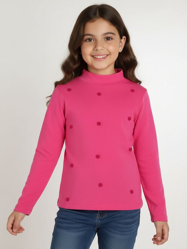Blusa Manga Longa Cotton Juvenil Para Menina - ROSA 10
