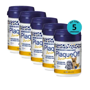 Kit C/ 5 Proden Plaque Off P/ Cães E Gatos 40g- Inovet