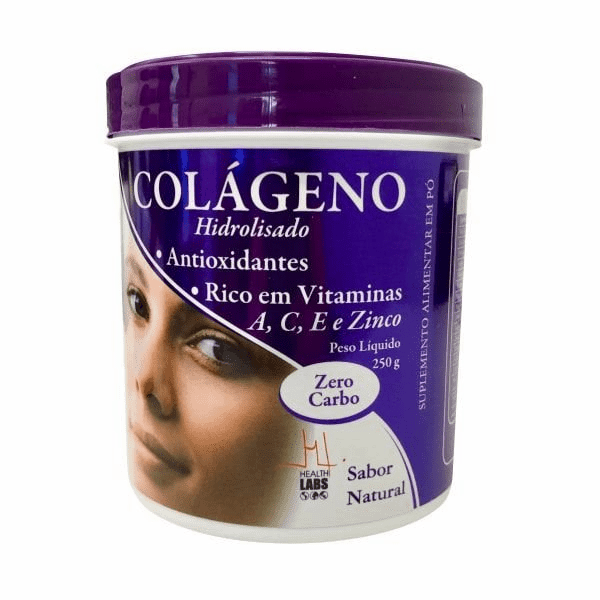 Colágeno Hidrolisado Health Labs Pó Natural 250g