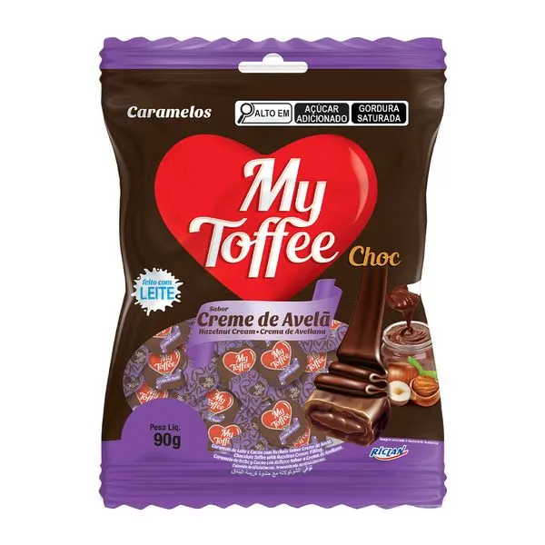 Bala My Toffee Creme de Avelã 90g 1567 - Maguary