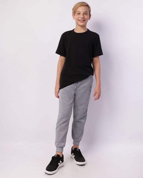 Calça Moletom Juvenil Jogger Estampa Game Cinza 14