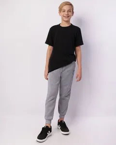 Calça Moletom Juvenil Jogger Estampa Game Cinza 14