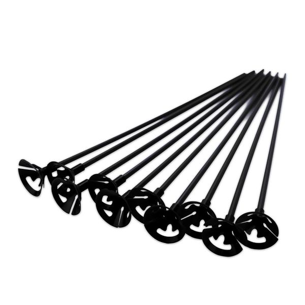 Suporte Para Balão Klf Festas 33cm com 10 Unidades Preto