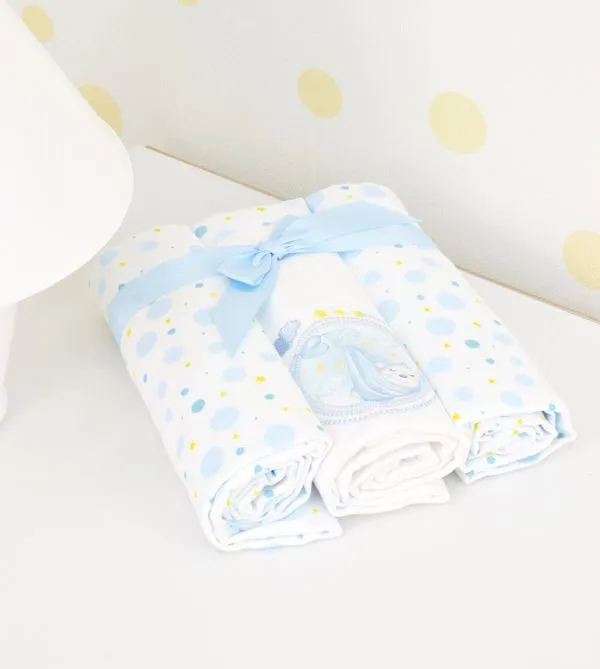 Kit Cueiro com 3 Peças 80x80cm - 5270 Azul