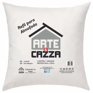 Refil Almofada Fibra de Poliéster 50x50cm AC5007/ PY5007 - Arte & Cazza