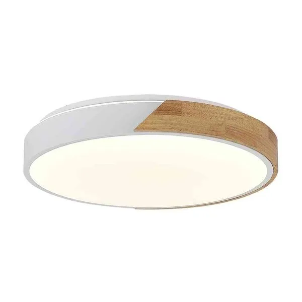 Plafon LED de Sobrepor Ian Redondo 40cm 30W Bivolt TCC Ajustável Branco Blumenau Iluminação Plafon LED Ian Redondo 40cm 30W Bivolt TCC Ajustável Branco Blumenau Iluminação