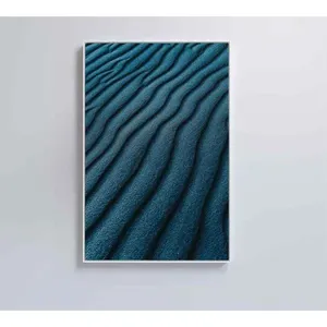 Quadro Abstrato Ondas 40x60 Cm Tecido Canvas