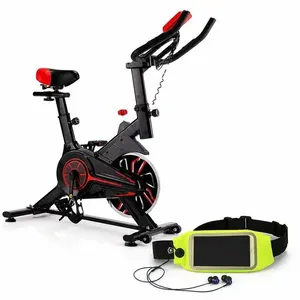 Bicicleta Ergométrica Spinning Ahead Sports 6kg com Pochete Preto para Uso Doméstico Até 120kg Bicicleta Ergométrica Spinning Ahead Sports 6kg Preto com Pochete Até 120kg