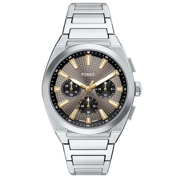 Relógio Fossil Masculino Everett Prata - FS6128/1CN Relógio Fossil Masculino Everett - FS6128/1CN