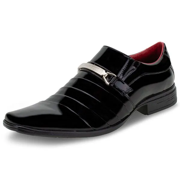 Sapato Masculino Social Bkarellus - 7007 VERNIZ/PRETO 37