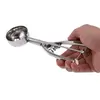 Pegador Colher Com Ejetor De Sorvete Açaí Profissional Inox Bola 22cm