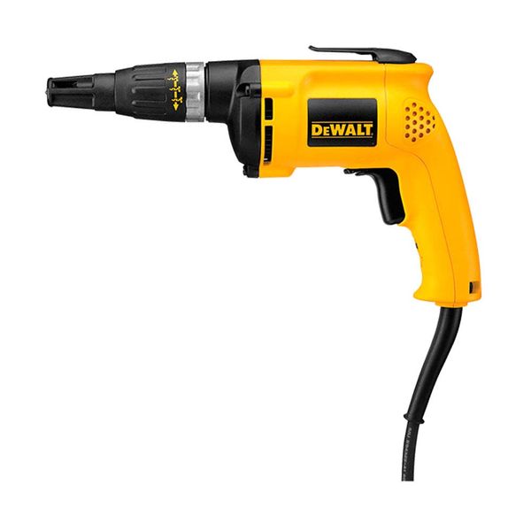 Parafusadeira elétrica para drywall 110V 650W DW255 amarela Dewalt