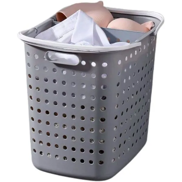 Cesto de Roupa Suja Anoxin Cinza T-BI