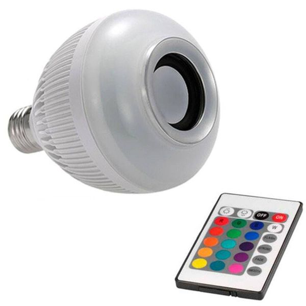 Lâmpada Led Musical Bluetooth Rgb Controle Remoto .
