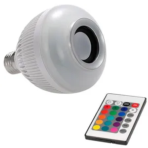 Lâmpada Led Musical Bluetooth Rgb Controle Remoto .