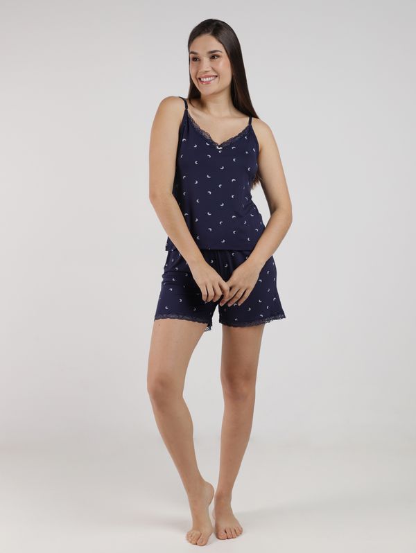 Short Doll Com Renda Feminino MARINHO M