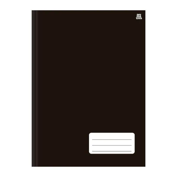 Caderno Universitário Animativa Costurado 1 Matéria 96 Folhas Capa Dura Preto Caderno Universitário Animativa 1 Matéria 96 Folhas Capa Dura Preto