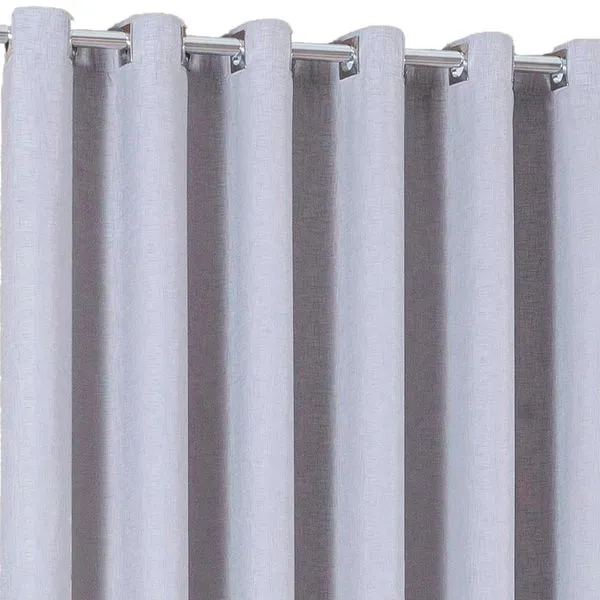 Cortina Branyl Desirée Voil Trabalhado Com Forro 250x380cm Prata (MP)