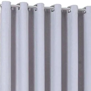 Cortina Branyl Desirée Voil Trabalhado Com Forro 250x380cm Prata (MP)