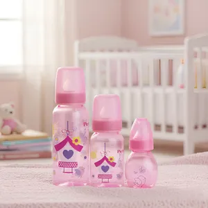 Kit 3 Mamadeiras bebe Premium 240 ML 140ML 60ML Bico Silicone Petita