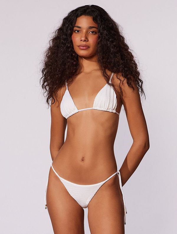 Top Cortininha + Tanga Amarradinha Lisa Summer Gifts OFF WHITE PP