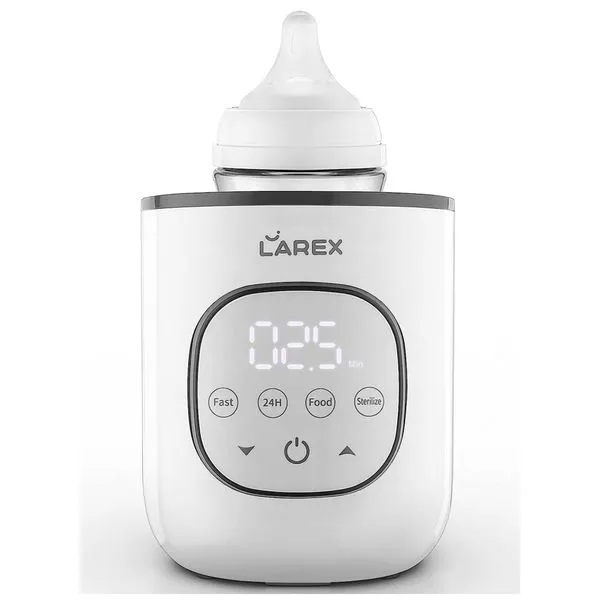 Aquecedor de Mamadeiras 8 em 1 para Fórmula ou Leite Materno com Temporizador, 110V, Larex, Branco