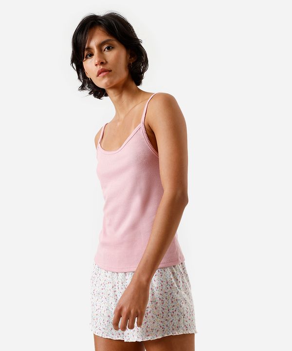 short de pijama com estampa mini print floral colorido G